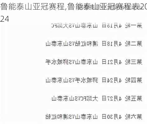 亚冠2024-2025赛程泰山，泰山队的挑战与机遇分析